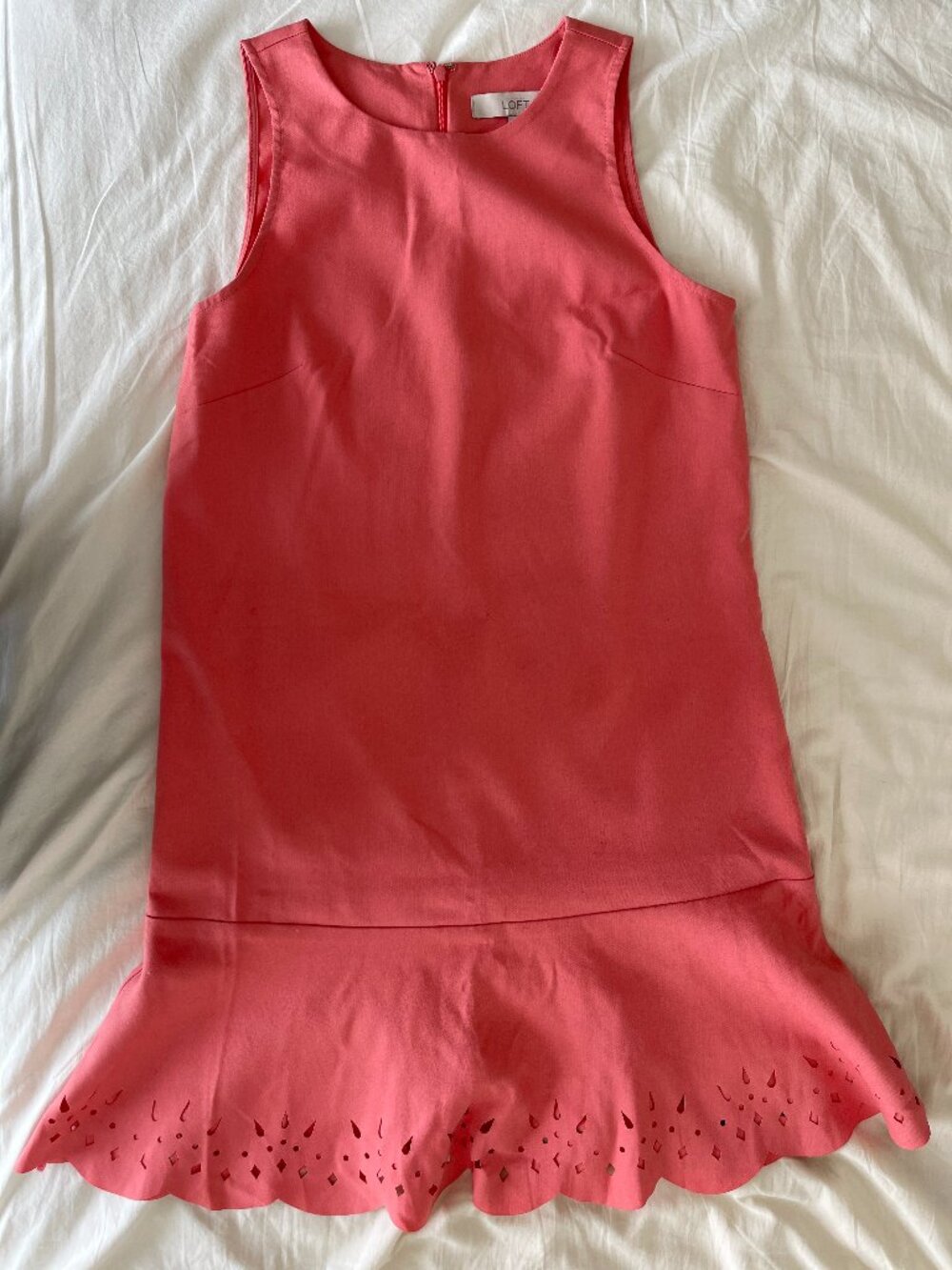 Coral Geometric Cut Out Dress by Loft